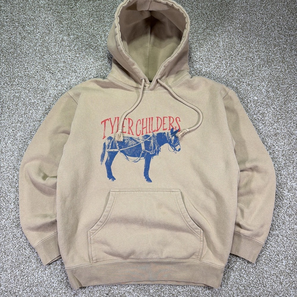 Tyler Childers Sandstone Mule Hoodie Sweatshirt Mens Medium Country Concert Tour